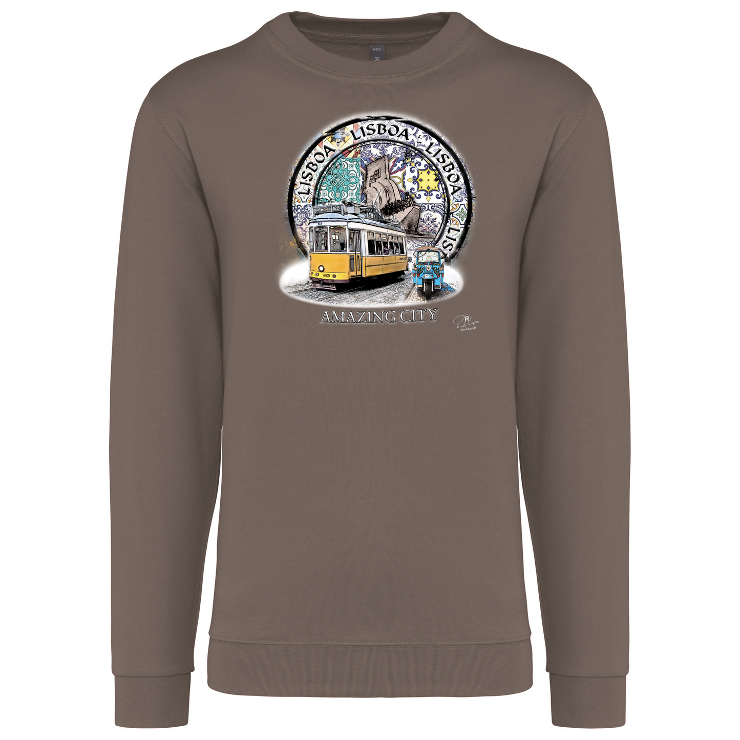 Sweatshirt Kariban sem Capuz Amazing City Lisboa