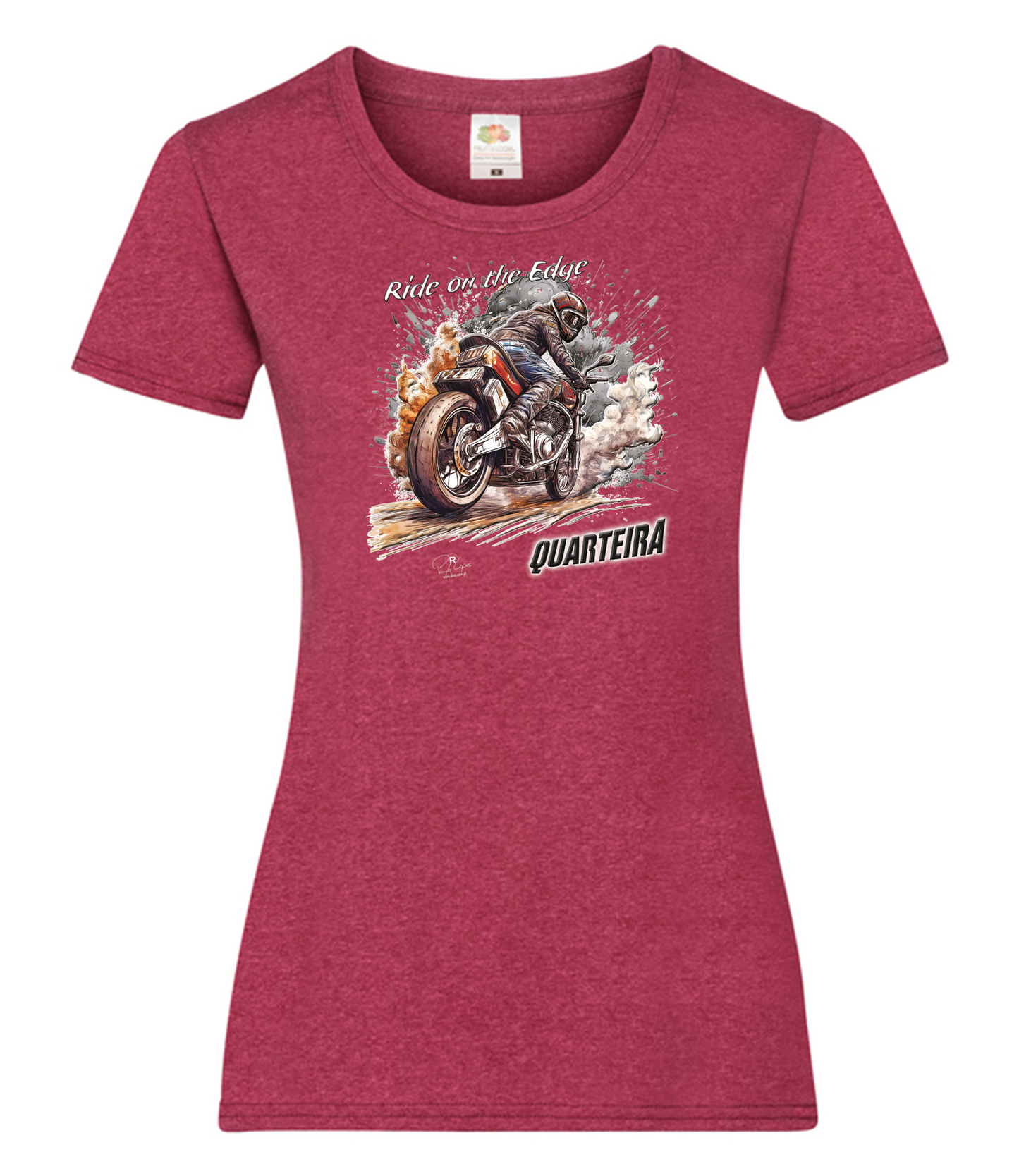 T-shirt Senhora Ride on the Edge Quarteira