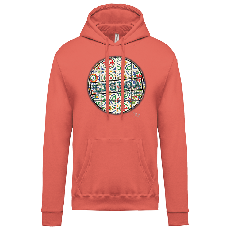 Sweatshirt Kariban com Capuz Pin Lisboa