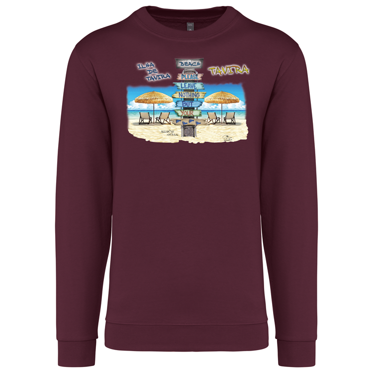 Sweatshirt Kariban sem Capuz Pegadas Tavira