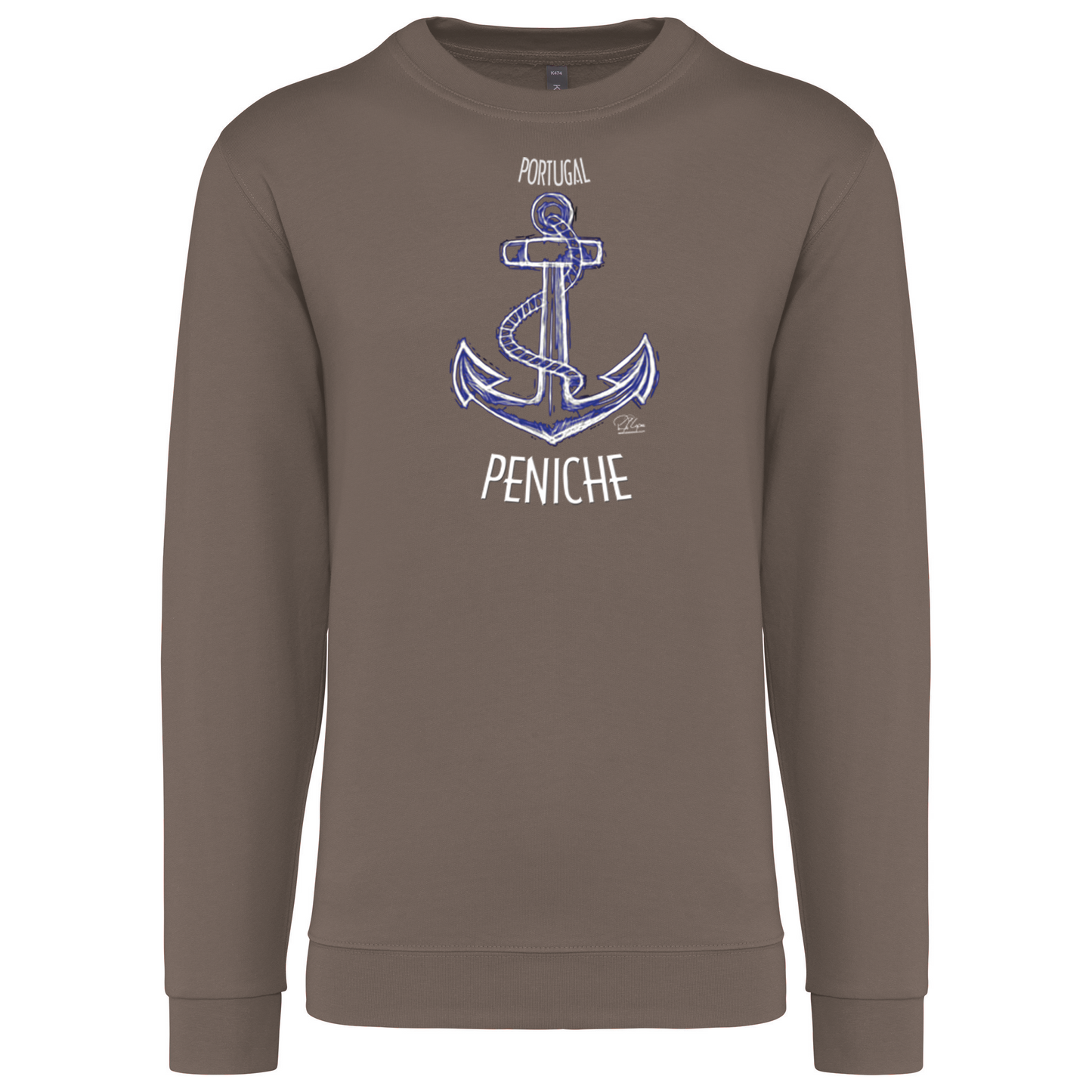 Sweatshirt Kariban sem Capuz Âncora Peniche
