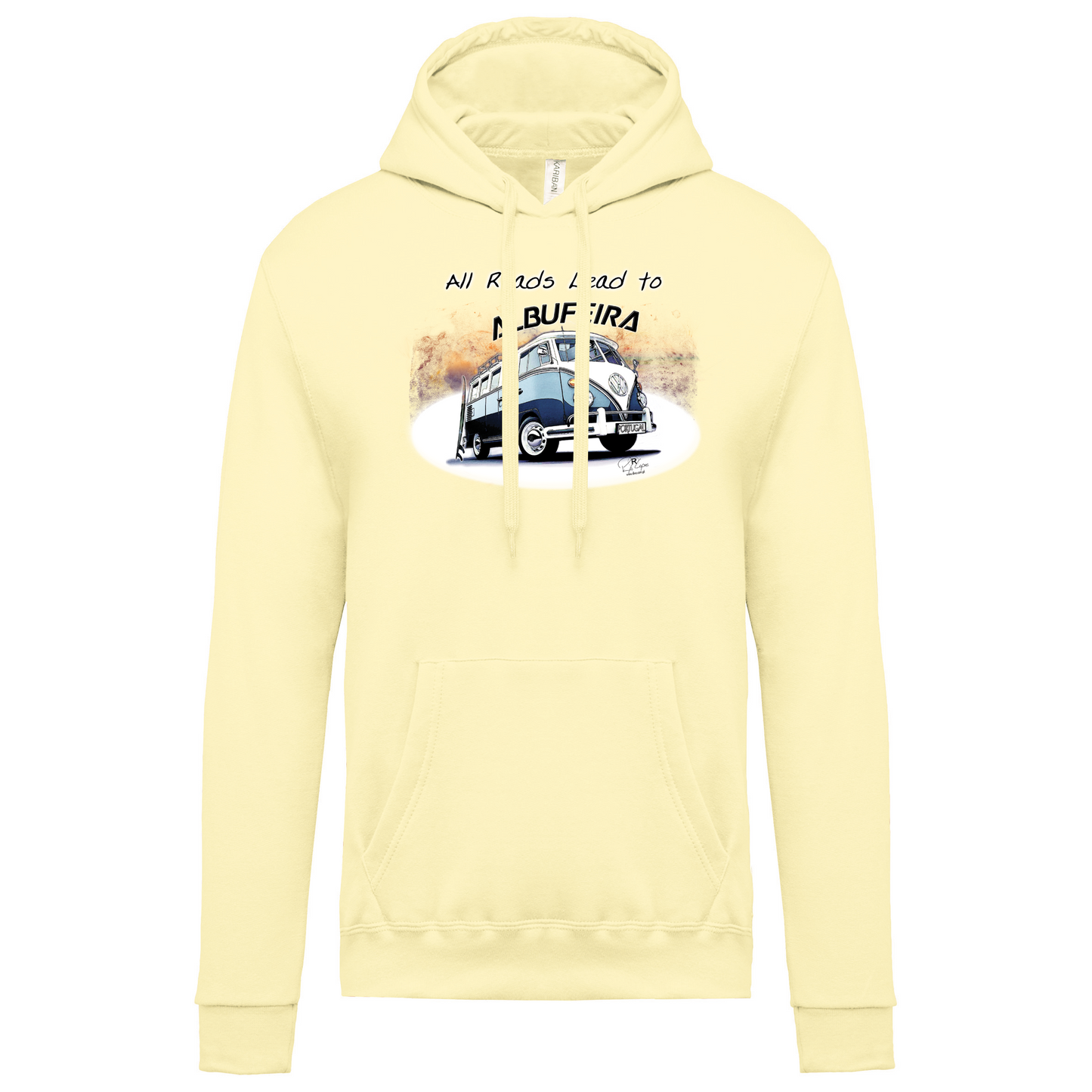 Sweatshirt Kariban com Capuz All Roads Lead to Albufeira