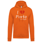 Sweatshirt Kariban com Capuz I Love Porto