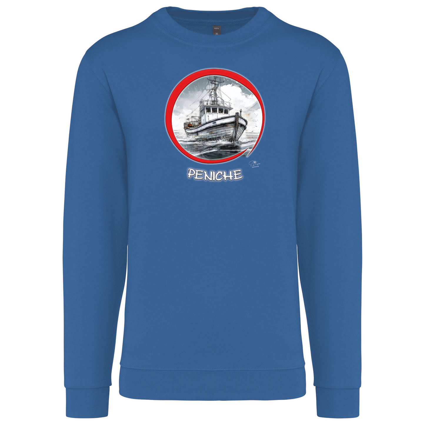 Sweatshirt Kariban sem Capuz Traineira Peniche