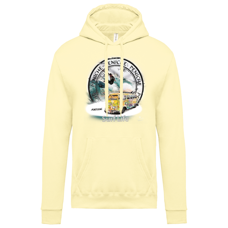 Sweatshirt Kariban com Capuz Surf Life Peniche