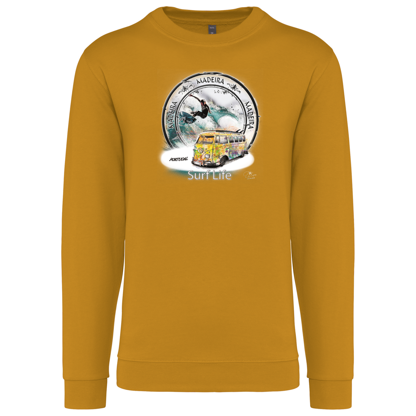Sweatshirt Kariban sem Capuz Surf Life Ilha da Madeira