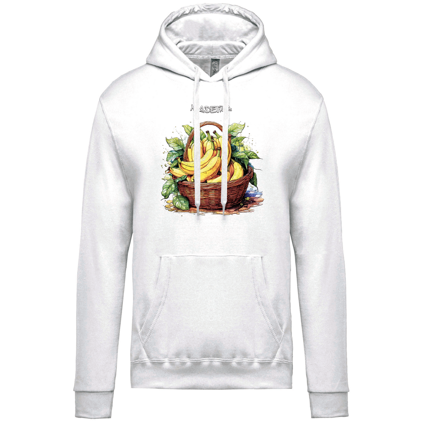 Sweatshirt Kariban com Capuz Cesto Bananas