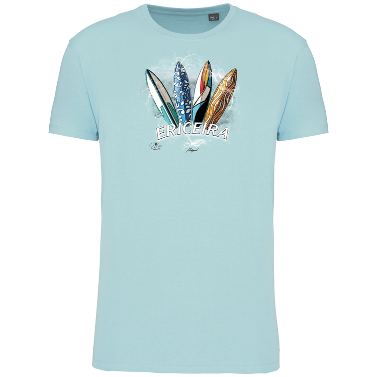 T-Shirt Algodão Biológico Surfboards Ericeira