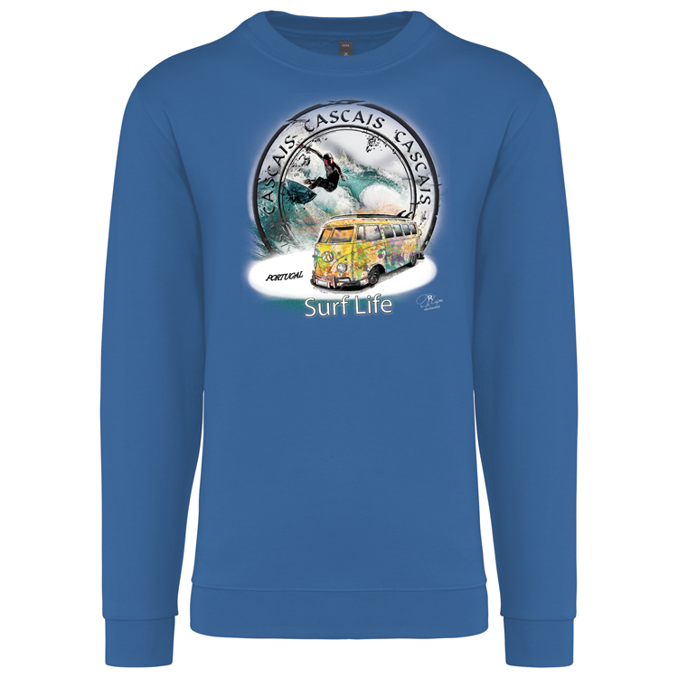 Sweatshirt Kariban sem Capuz Surf Life Cascais