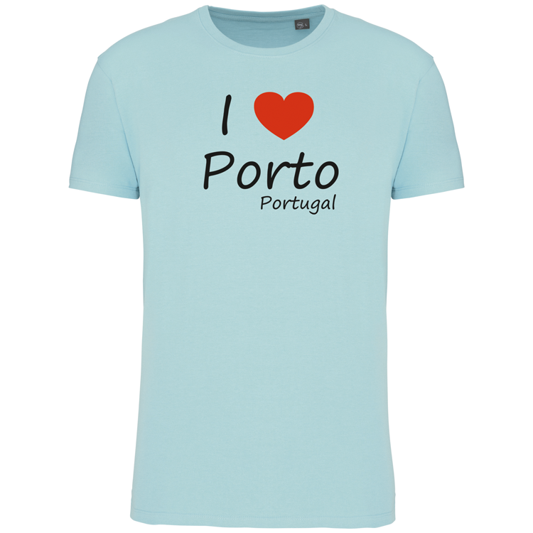 T-Shirt Algodão Biológico I Love Porto