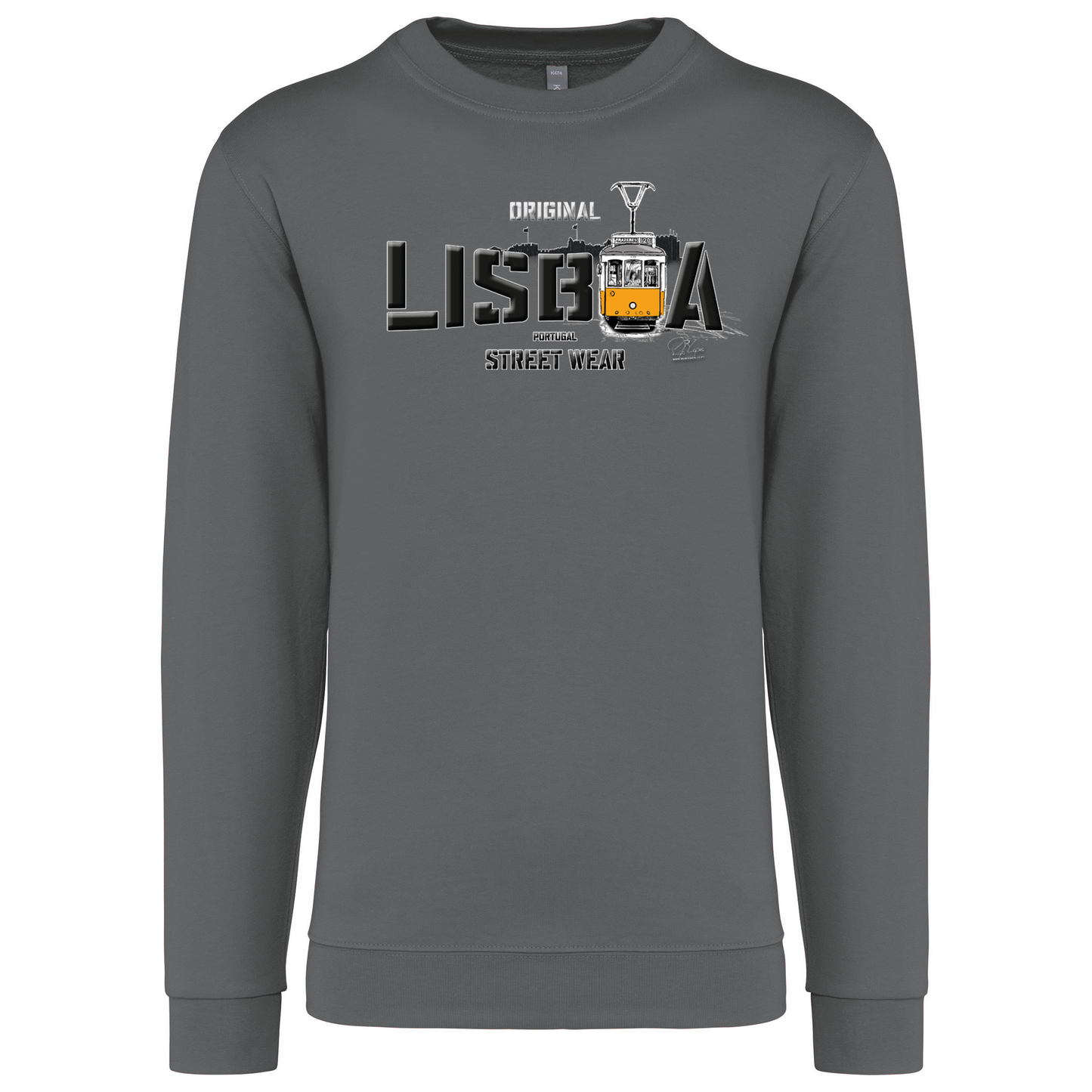 Sweatshirt Kariban sem Capuz Original Lisboa