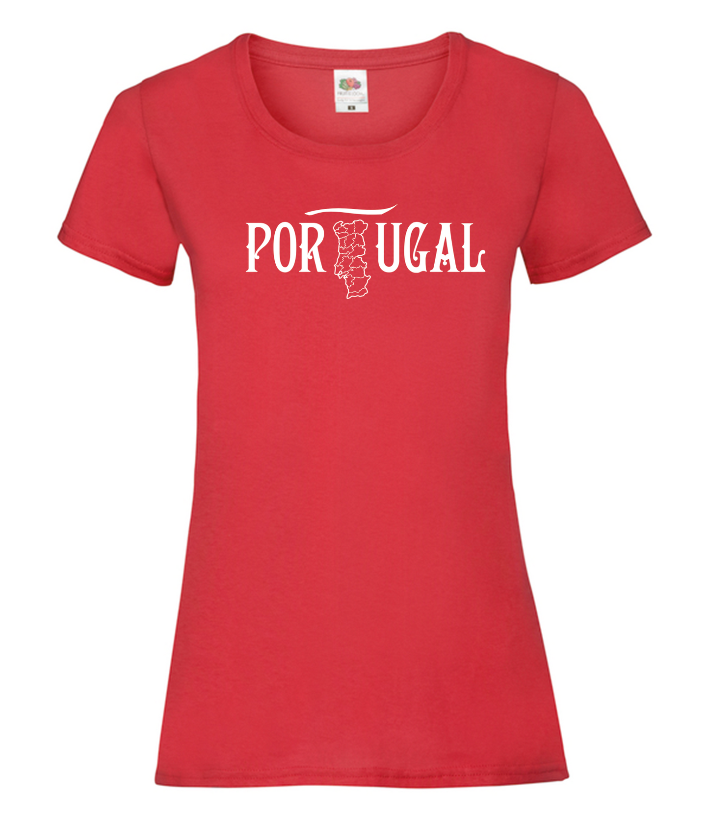 T-shirt Senhora Mapa de Portugal