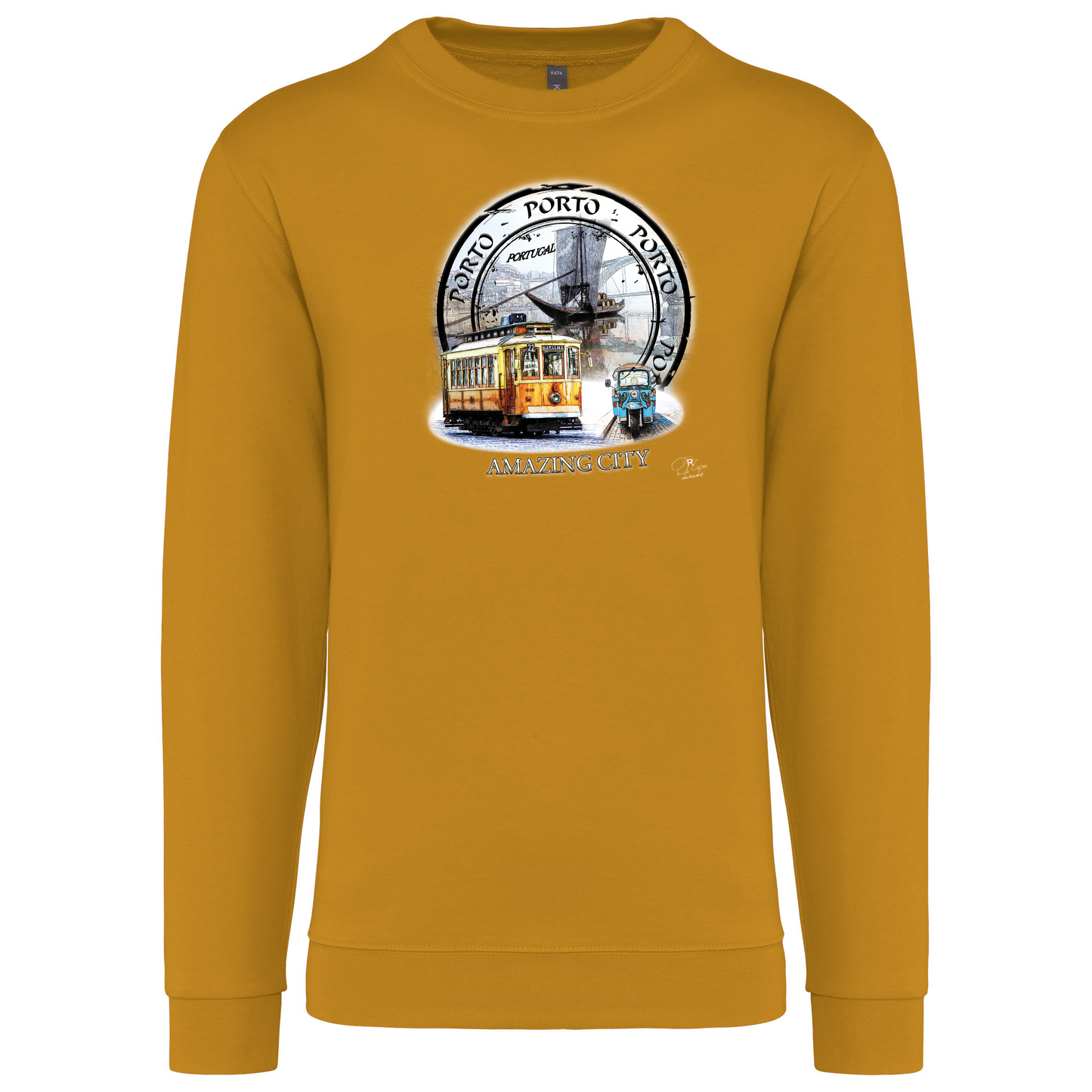 Sweatshirt Kariban sem Capuz Amazing City Porto