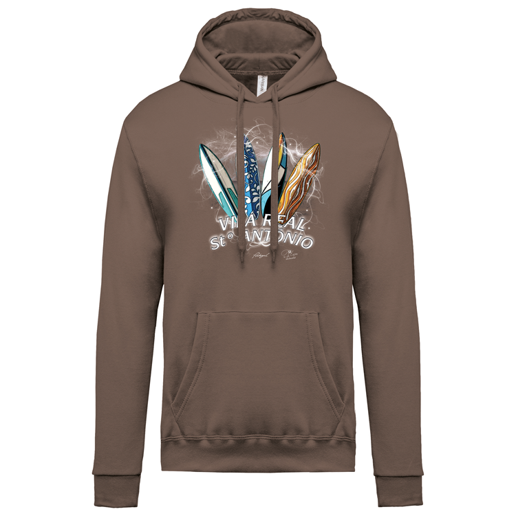Sweatshirt Kariban com Capuz Surfboards Vila Real Stº António