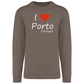 Sweatshirt Kariban sem Capuz I Love Porto