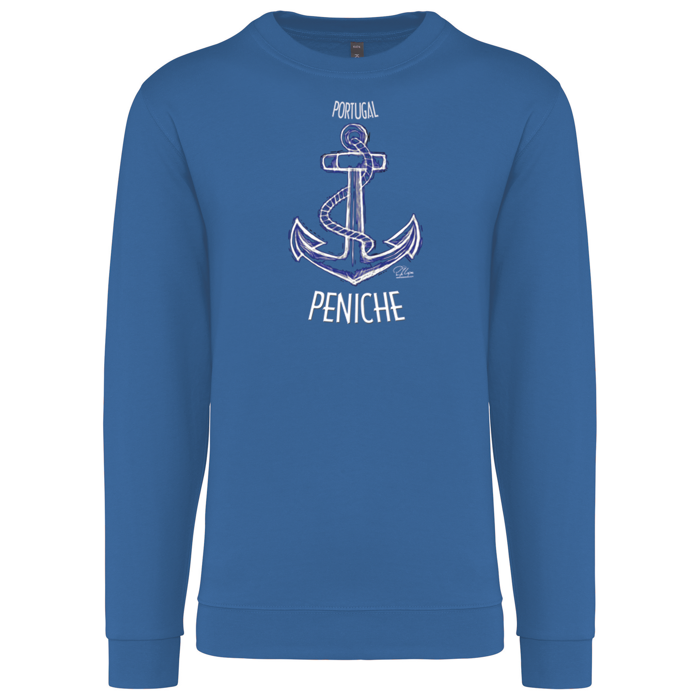 Sweatshirt Kariban sem Capuz Âncora Peniche