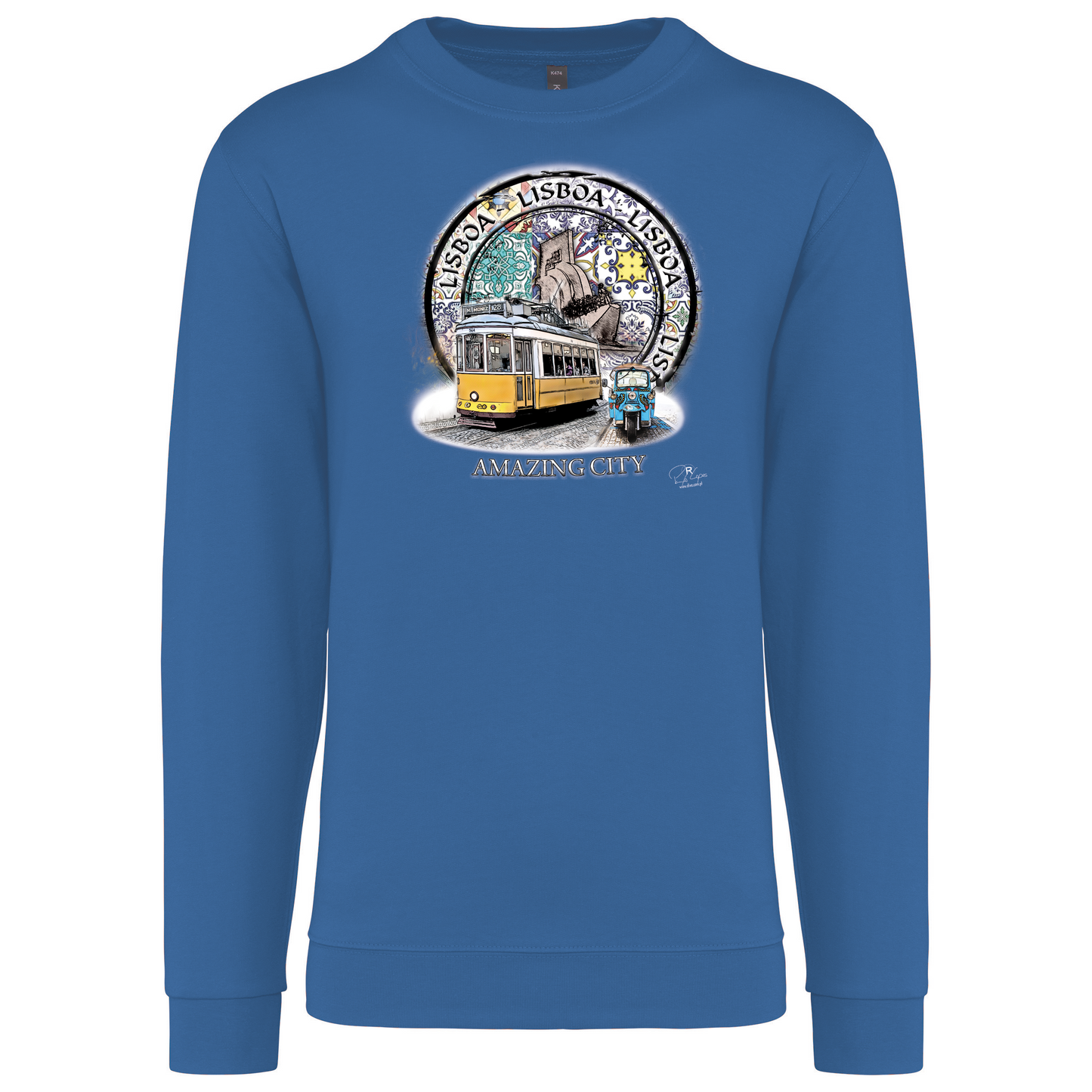 Sweatshirt Kariban sem Capuz Amazing City Lisboa