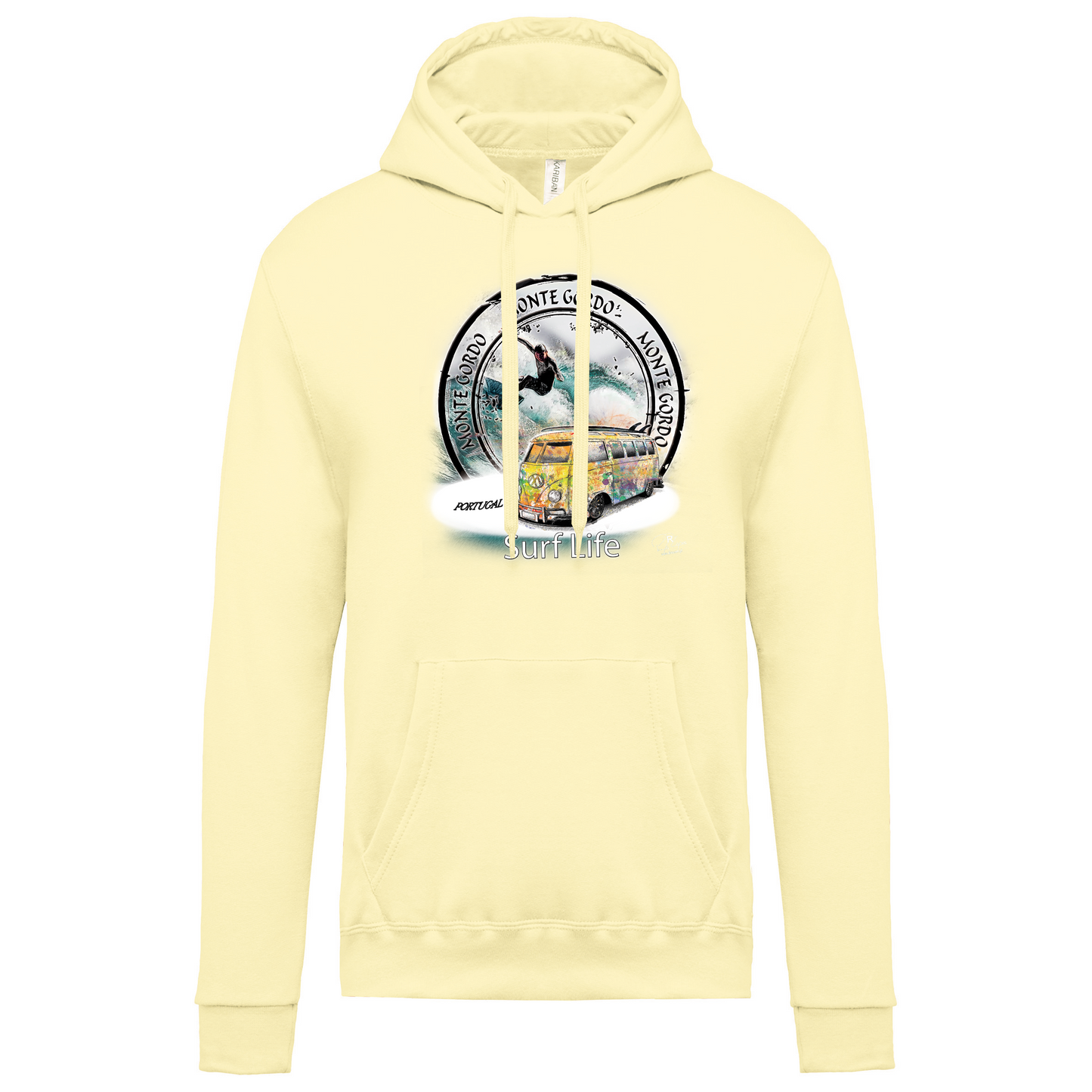 Sweatshirt Kariban com Capuz Surf Life Monte Gordo