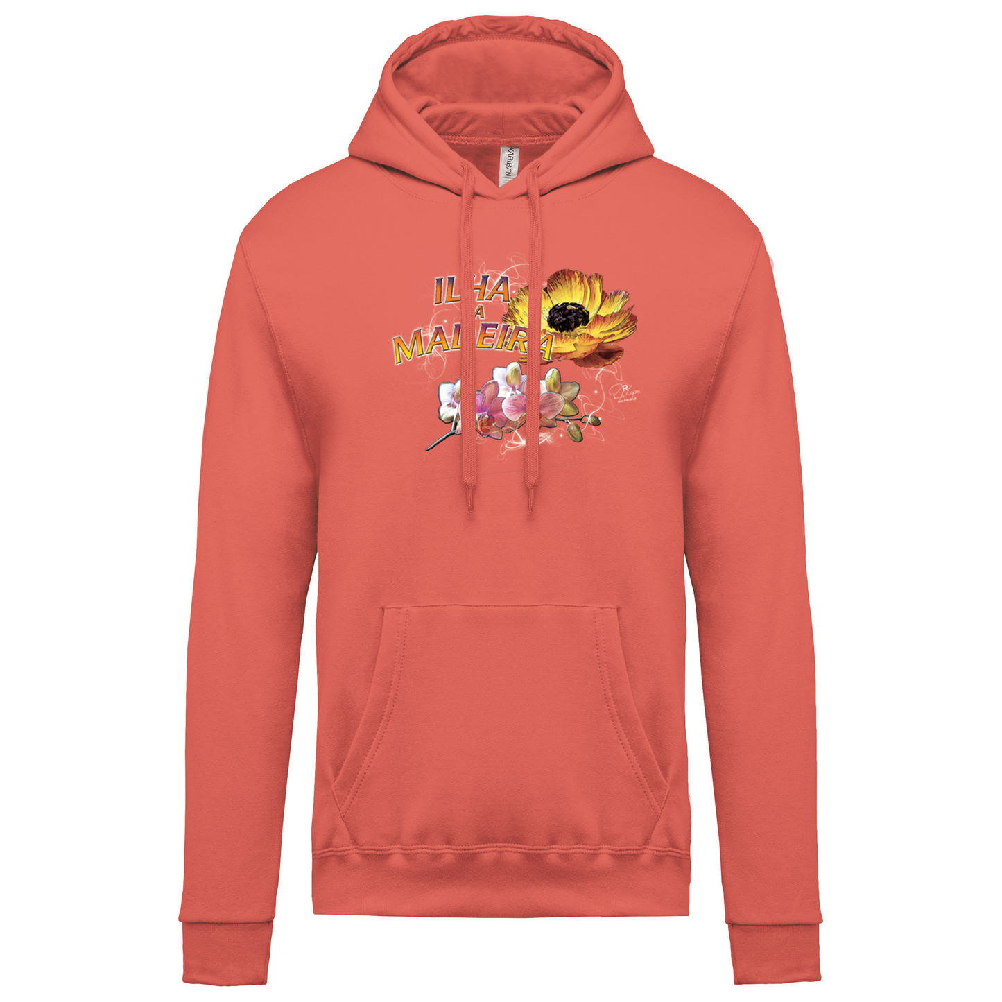 Sweatshirt Kariban com Capuz Madeira Flowers