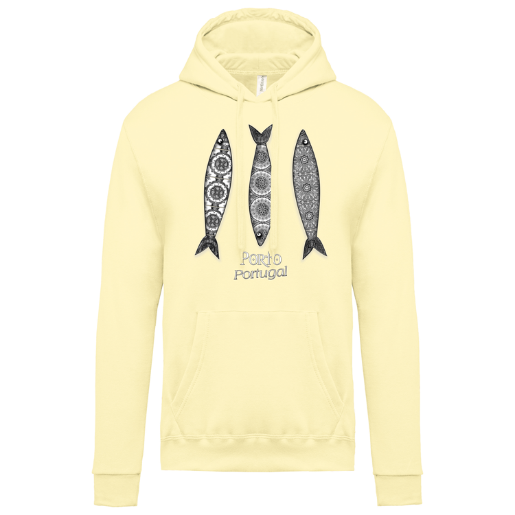 Sweatshirt Kariban com Capuz 3 Sardinhas Porto