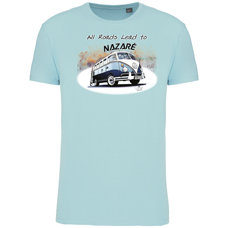 T-Shirt Algodão Biológico All Roads Lead to Nazaré
