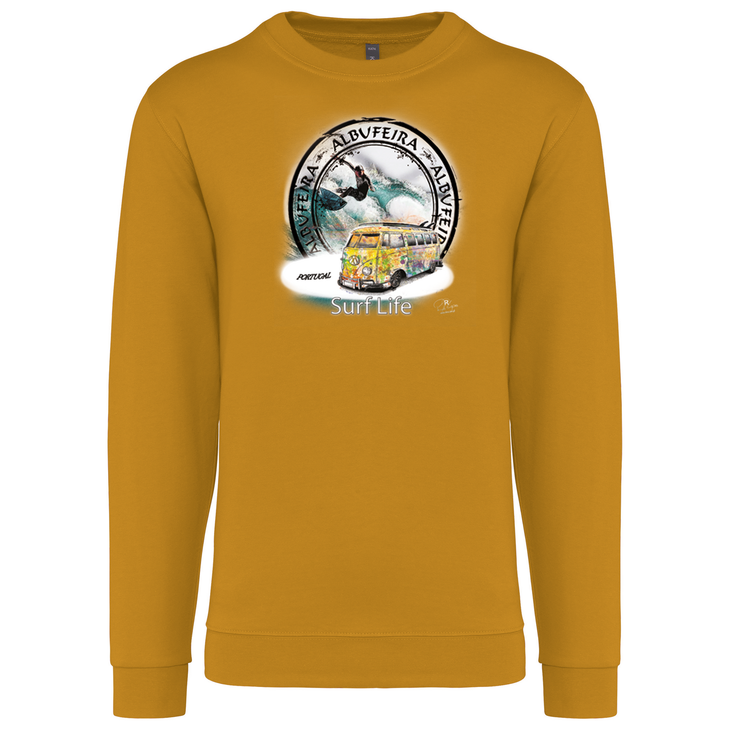 Sweatshirt Kariban sem Capuz Surf Life Albufeira
