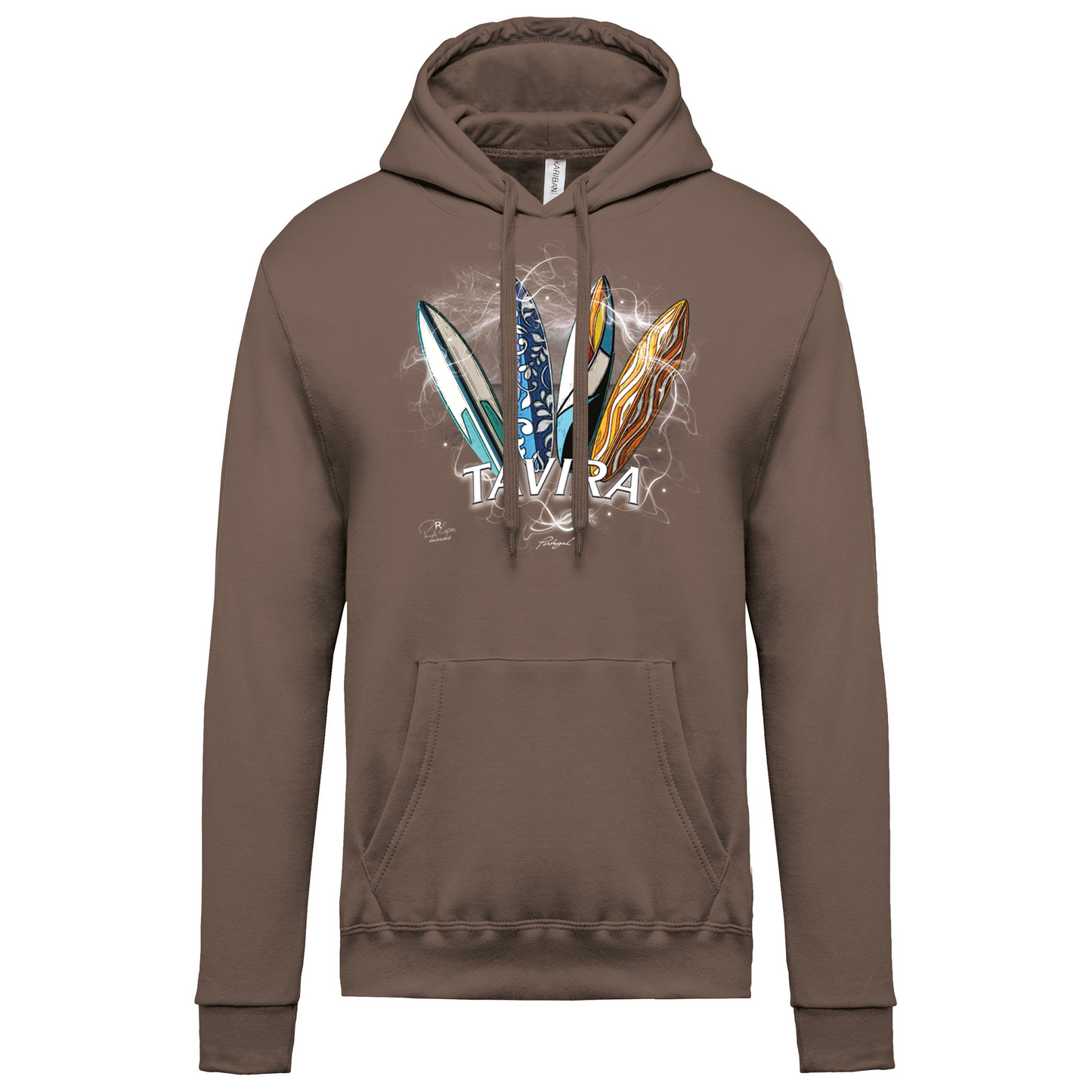 Sweatshirt Kariban com Capuz Surfboards Tavira