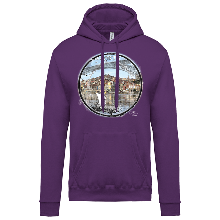 Sweatshirt Kariban com Capuz Selo Porto