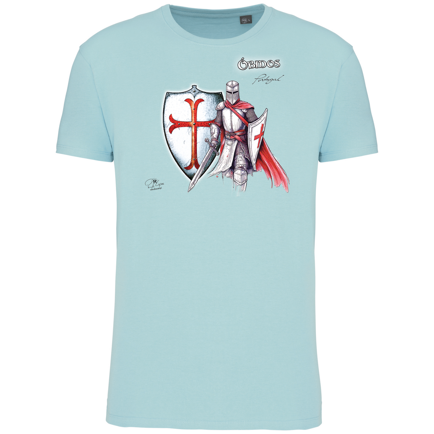 T-Shirt Algodão Biológico Templário Óbidos