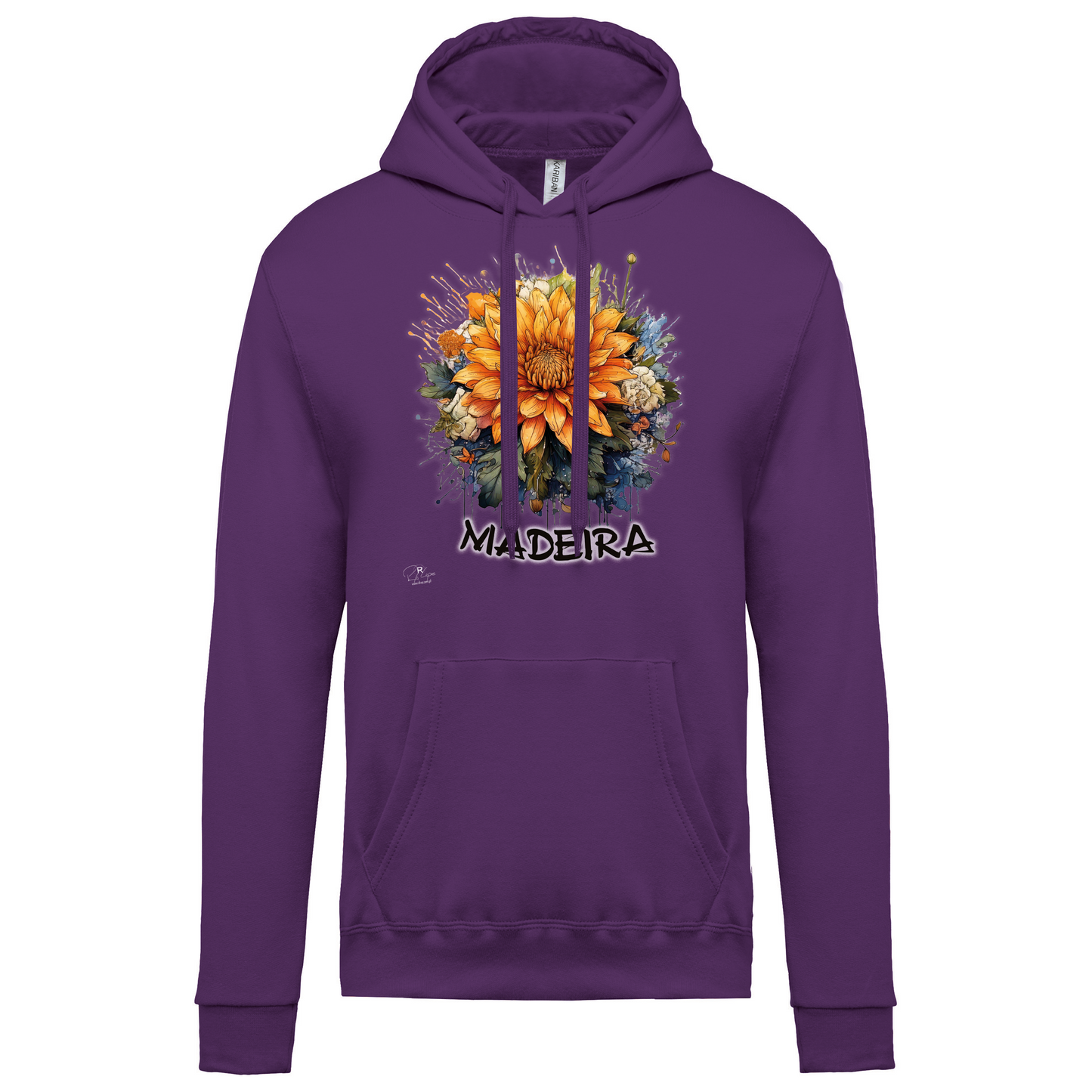 Sweatshirt Kariban com Capuz Arranjo Floral 1