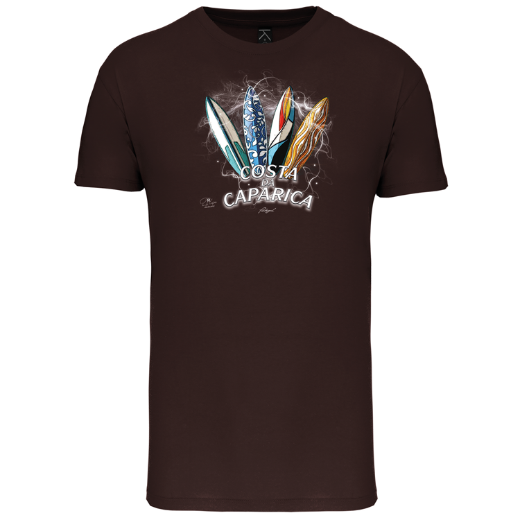 T-Shirt Algodão Biológico Surfboards Costa da Caparica