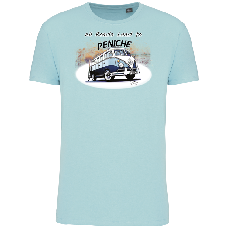 T-Shirt Algodão Biológico All Roads Lead to Peniche