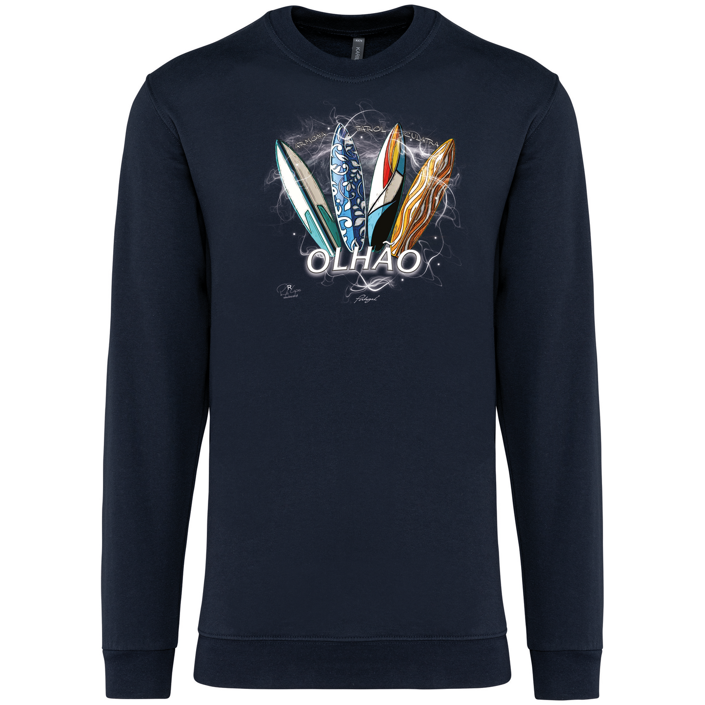 Sweatshirt Kariban sem Capuz Surfboards Olhão