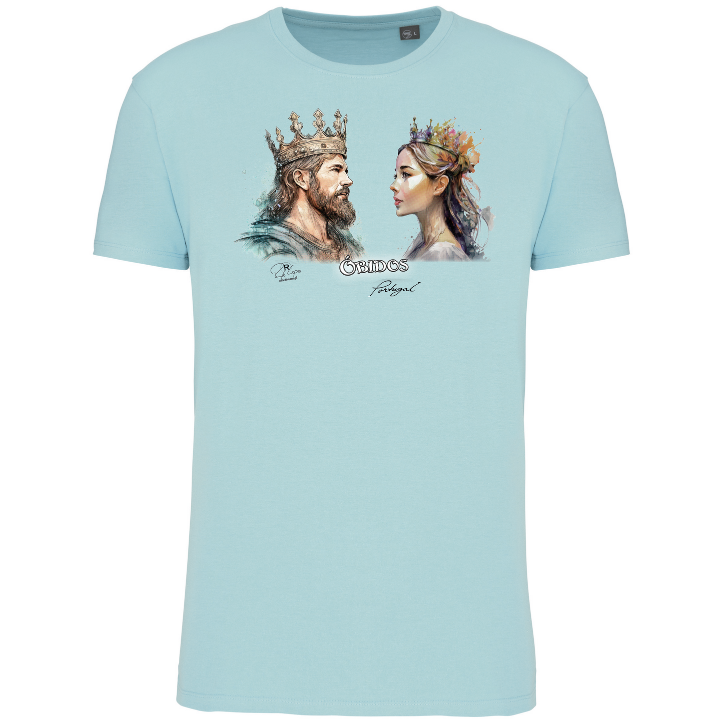 T-Shirt Algodão Biológico King and Queen Óbidos