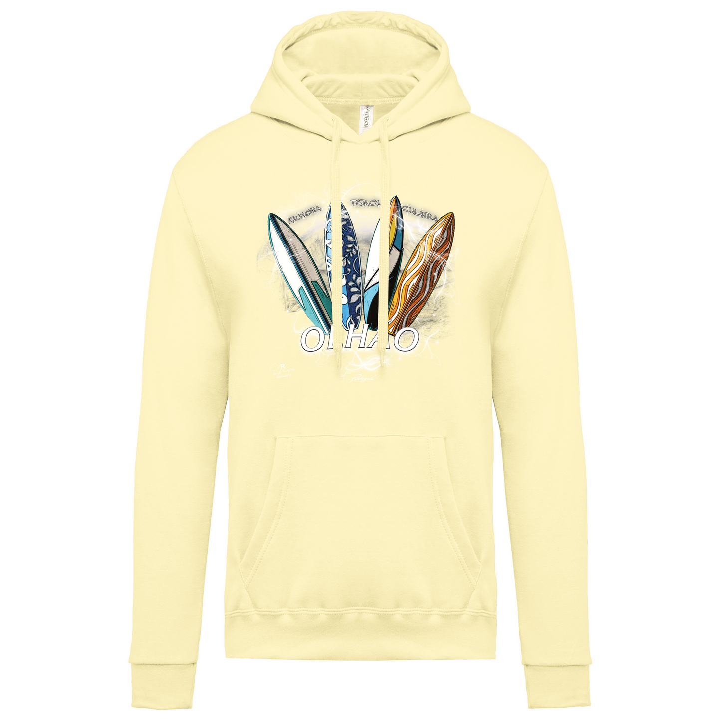 Sweatshirt Kariban com Capuz Surfboards Olhão