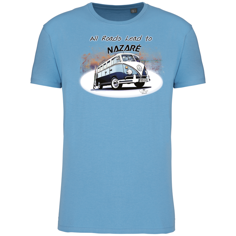 T-Shirt Algodão Biológico All Roads Lead to Nazaré