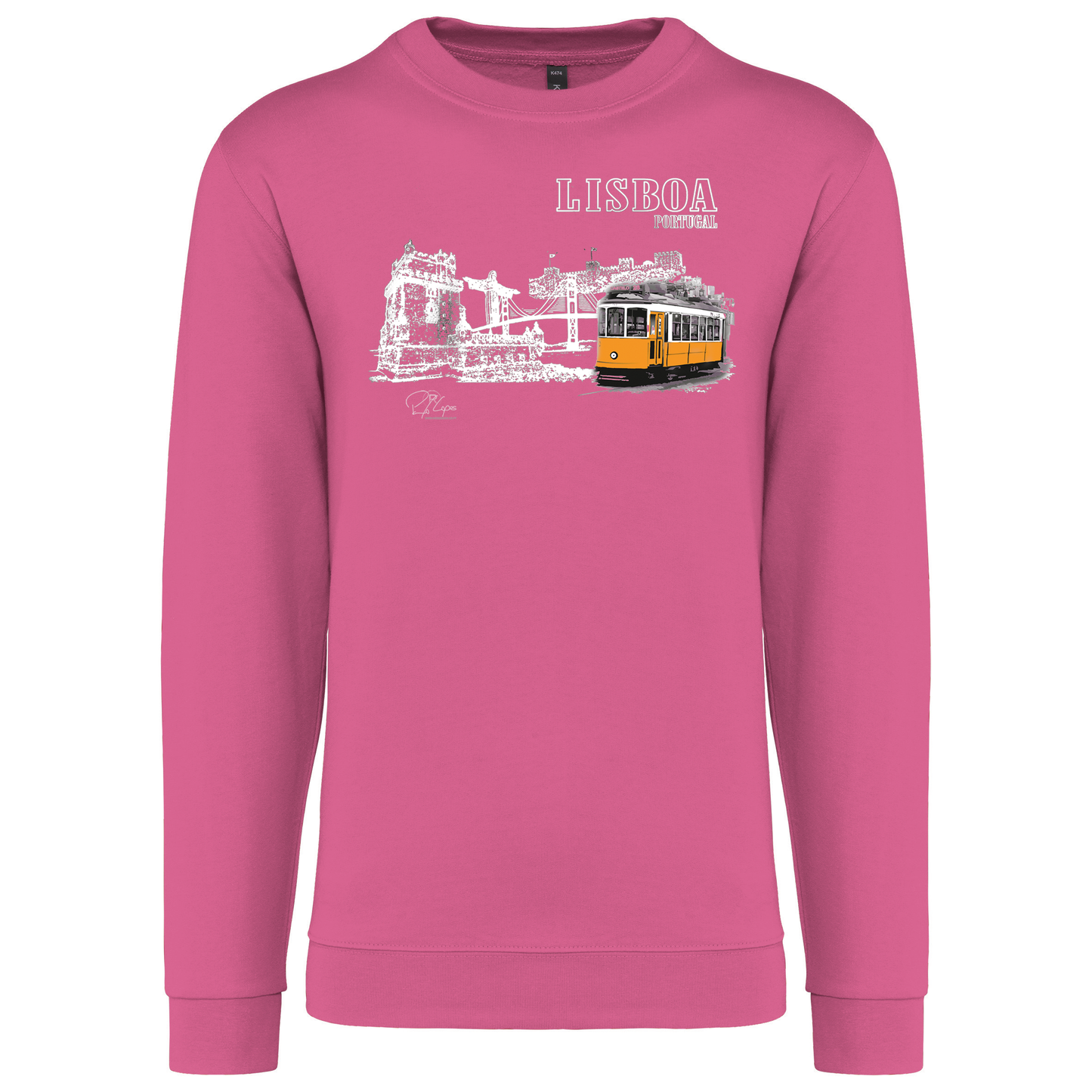 Sweatshirt Kariban sem Capuz Monumentos Lisboa