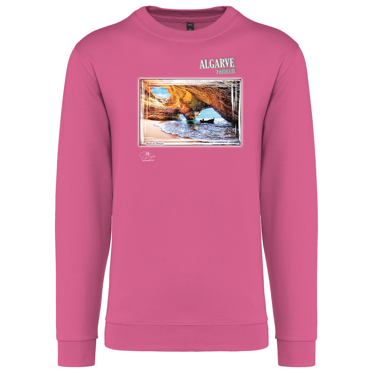 Sweatshirt Kariban sem Capuz Algar de Benagil