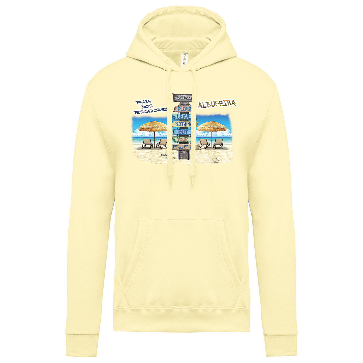 Sweatshirt Kariban com Capuz Pegadas Albufeira