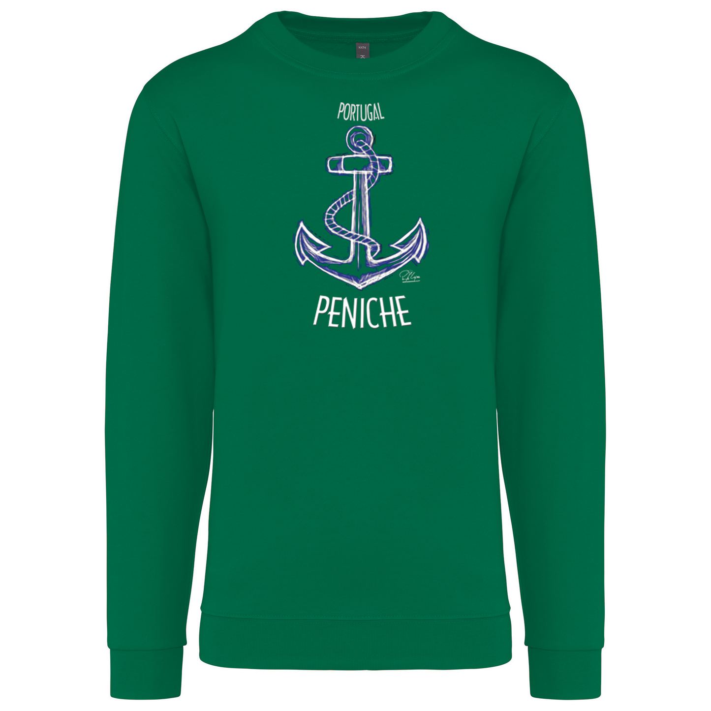 Sweatshirt Kariban sem Capuz Âncora Peniche