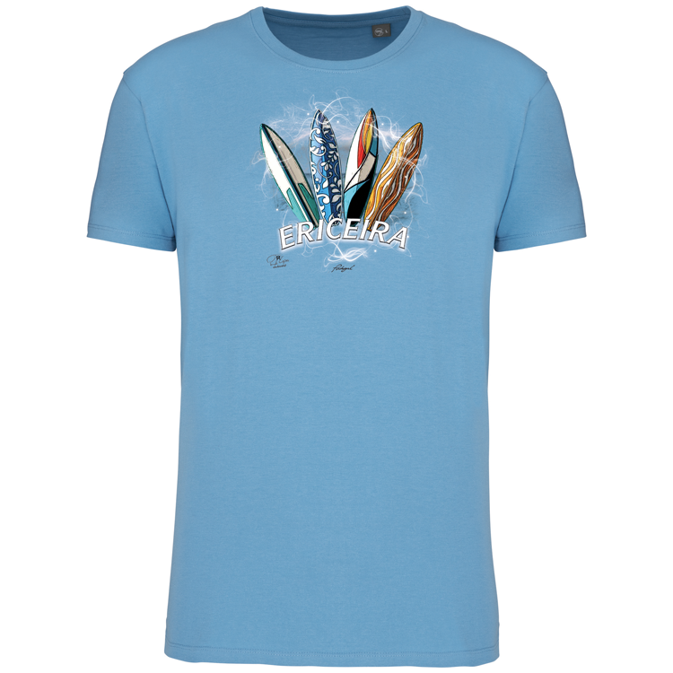 T-Shirt Algodão Biológico Surfboards Ericeira