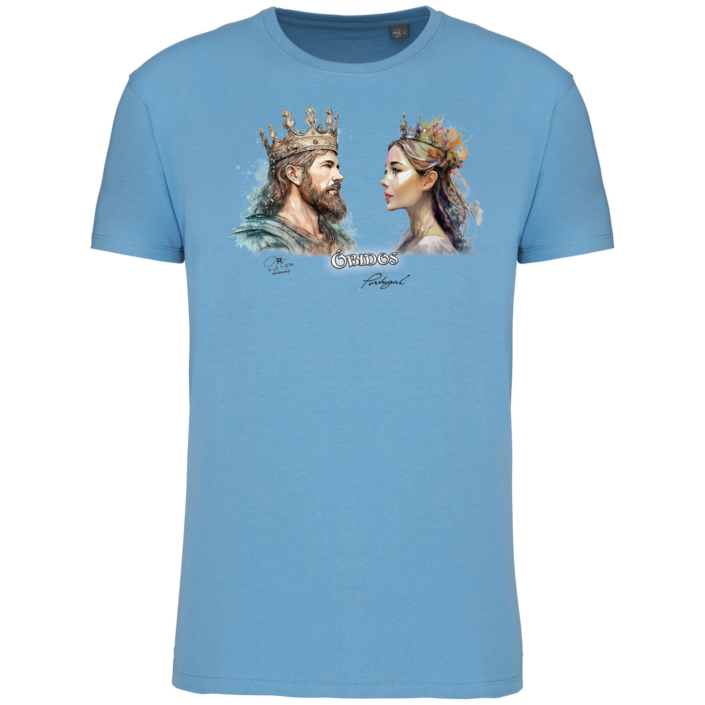 T-Shirt Algodão Biológico King and Queen Óbidos