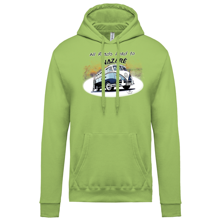 Sweatshirt Kariban com Capuz All Roads Lead to Nazaré