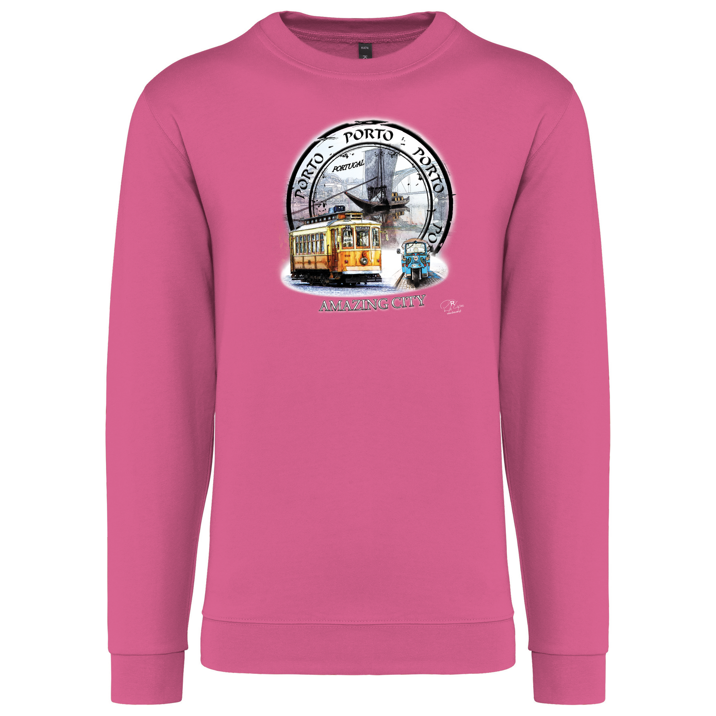 Sweatshirt Kariban sem Capuz Amazing City Porto