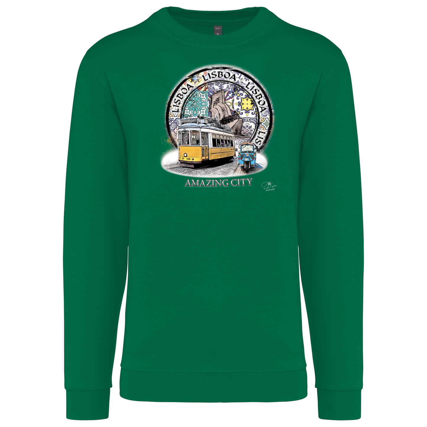 Sweatshirt Kariban sem Capuz Amazing City Lisboa
