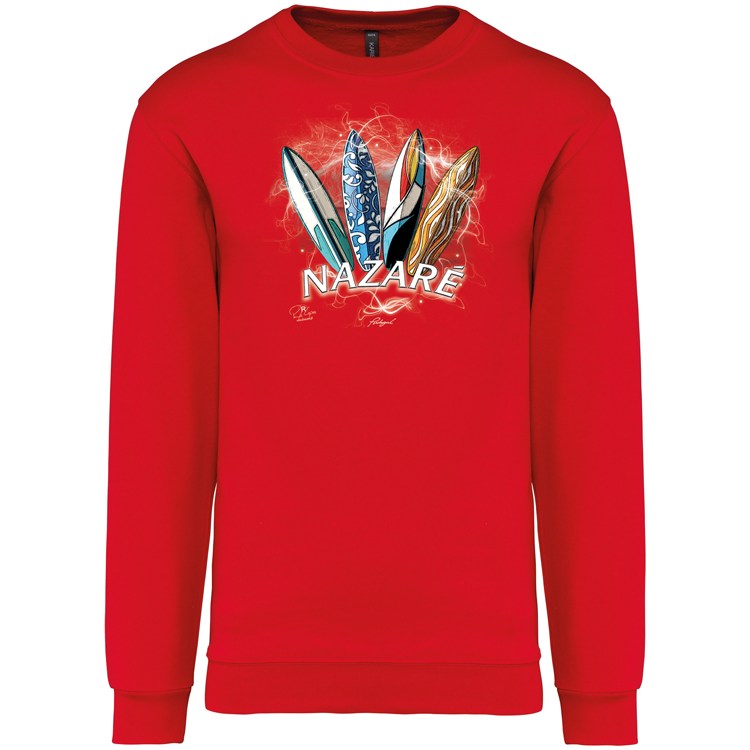 Sweatshirt Kariban sem Capuz Surfboards Nazaré