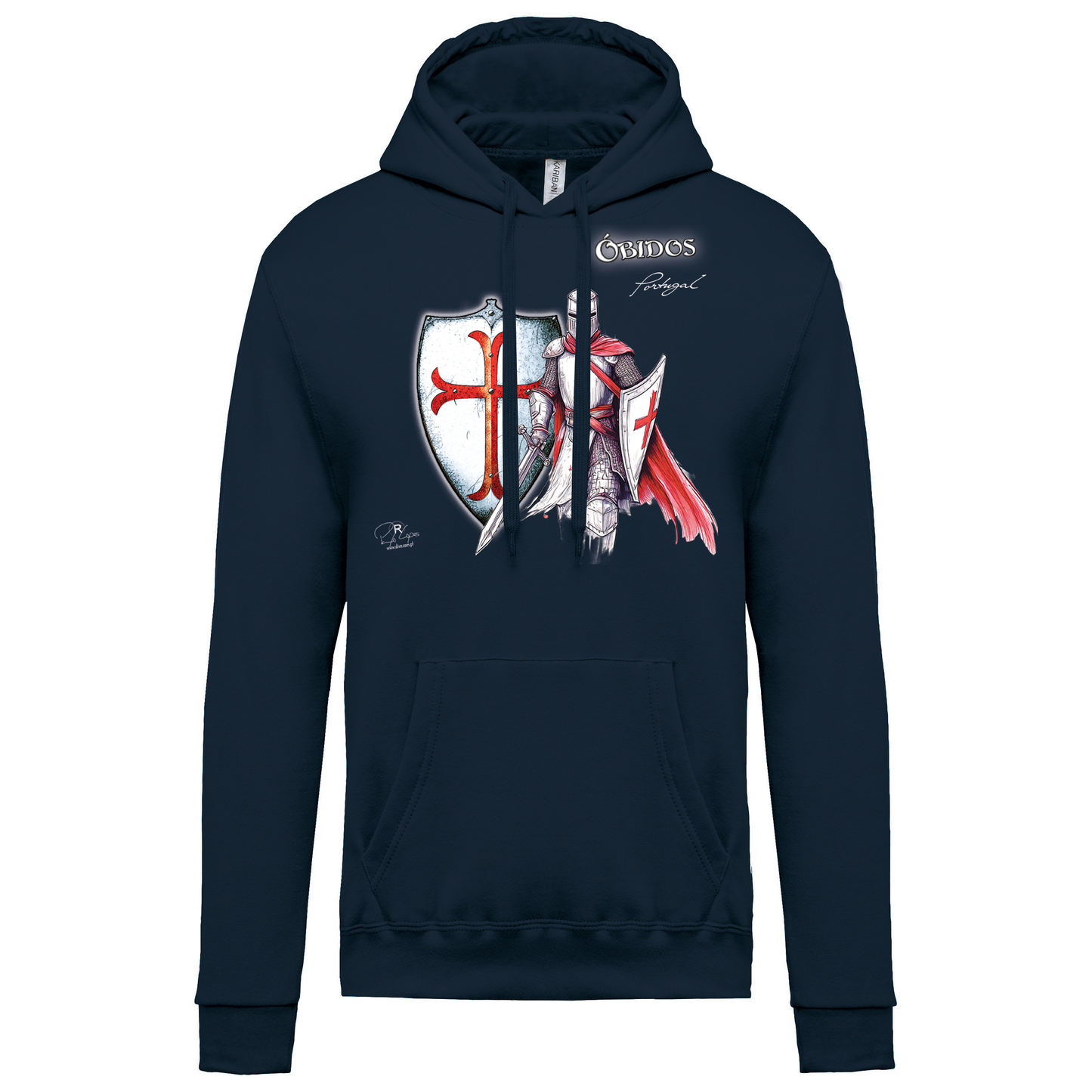 Sweatshirt Kariban com Capuz Templário Óbidos