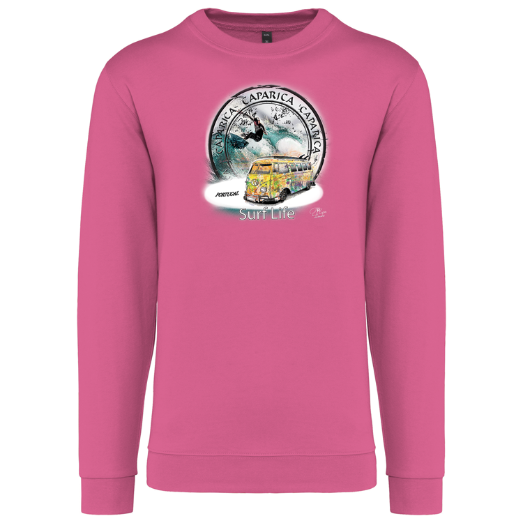 Sweatshirt Kariban sem Capuz Surf Life Caparica