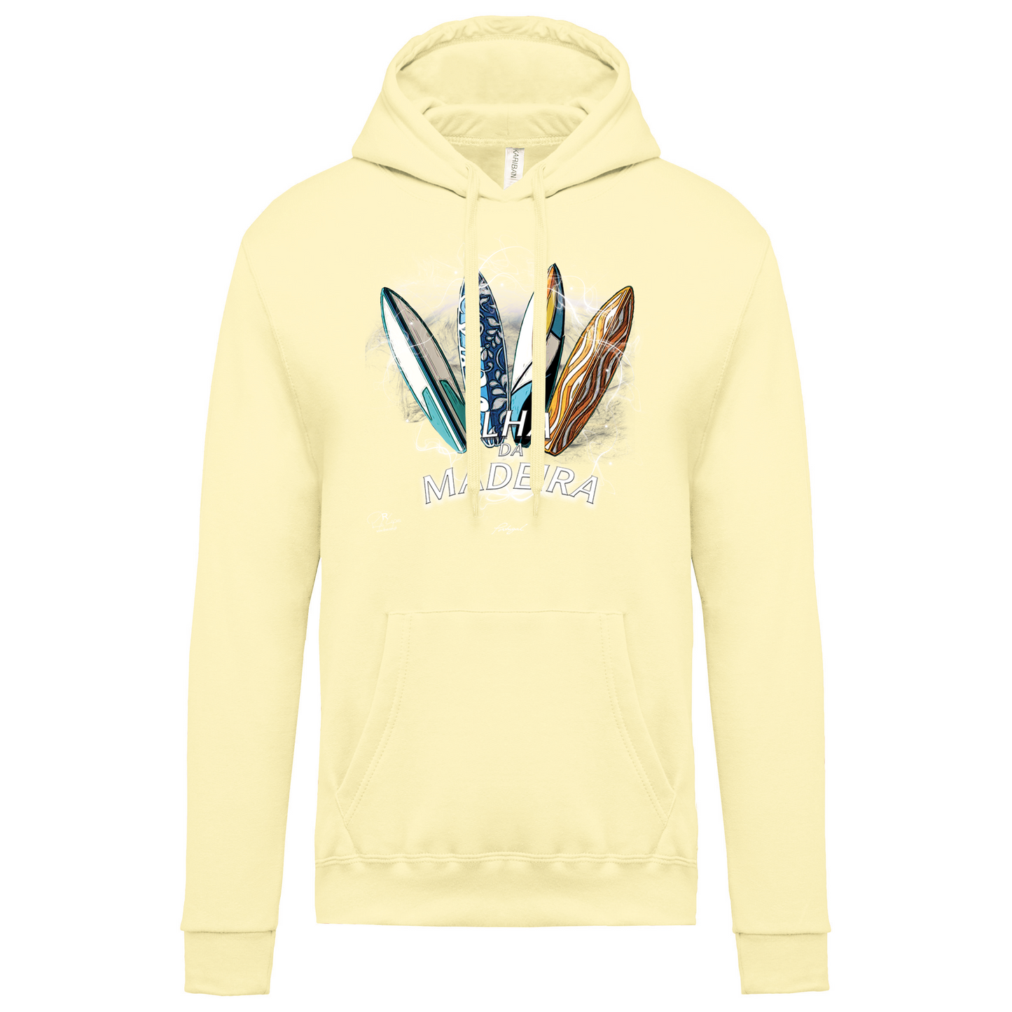 Sweatshirt Kariban com Capuz Surfboards Ilha da Madeira