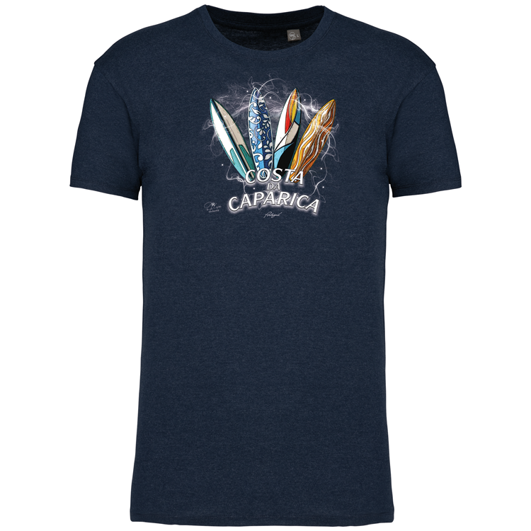 T-Shirt Algodão Biológico Surfboards Costa da Caparica